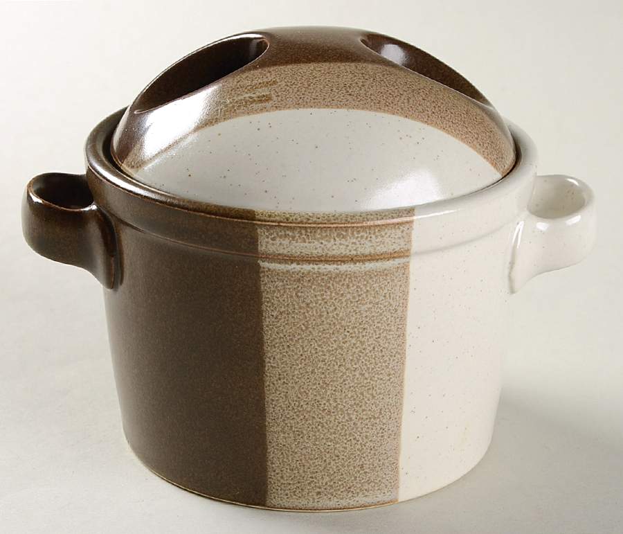 Studio Kiln Handled Marmite & Lid by Mikasa-1