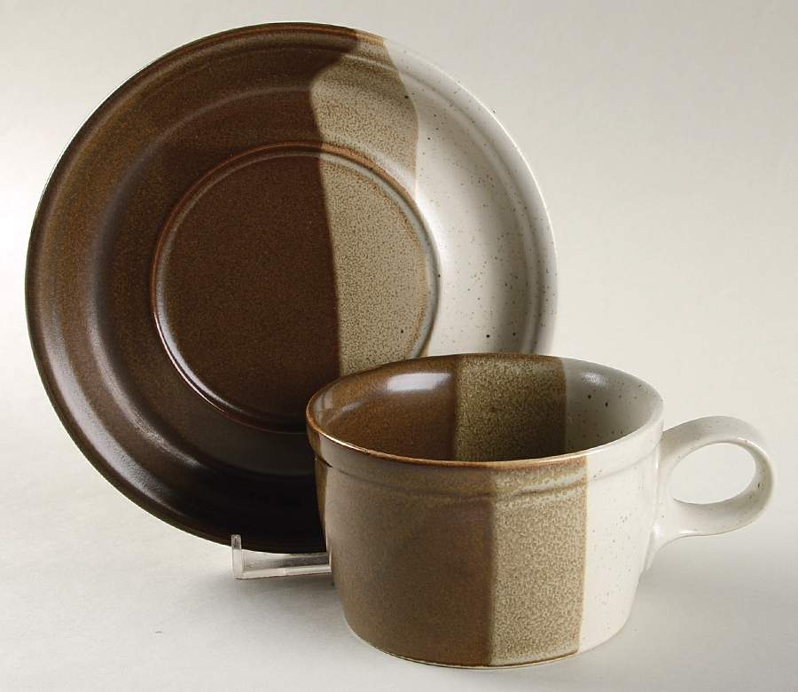 Studio Kiln Flat Cup & Saucer Set by Mikasa-1