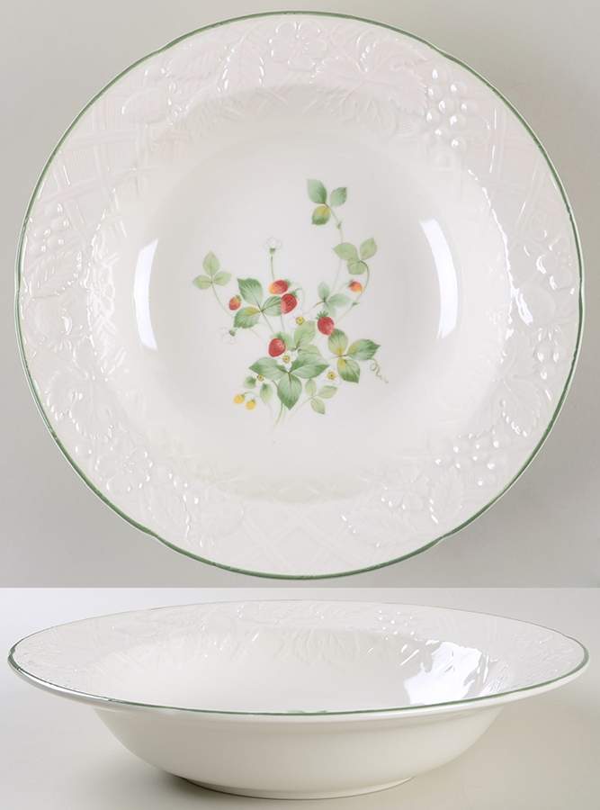 Strawberry Lane 10" Round Vegetable Bowl by Mikasa-1