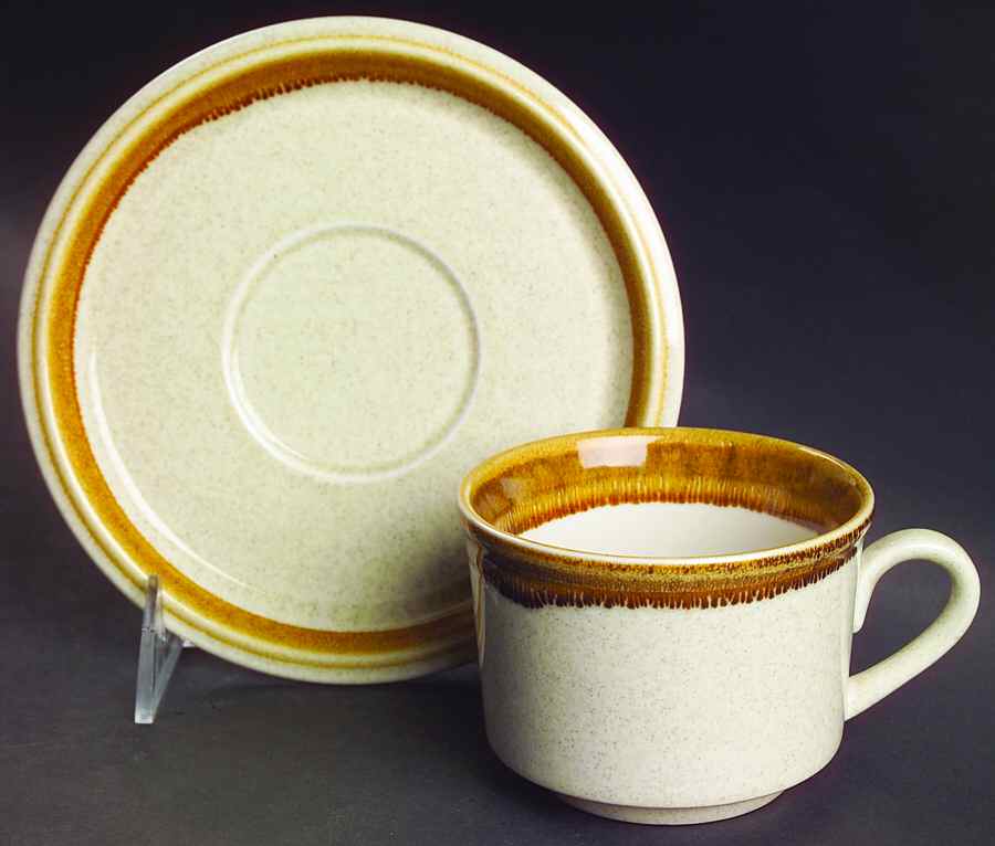 Stone Manor Flat Cup & Saucer Set by Mikasa-1