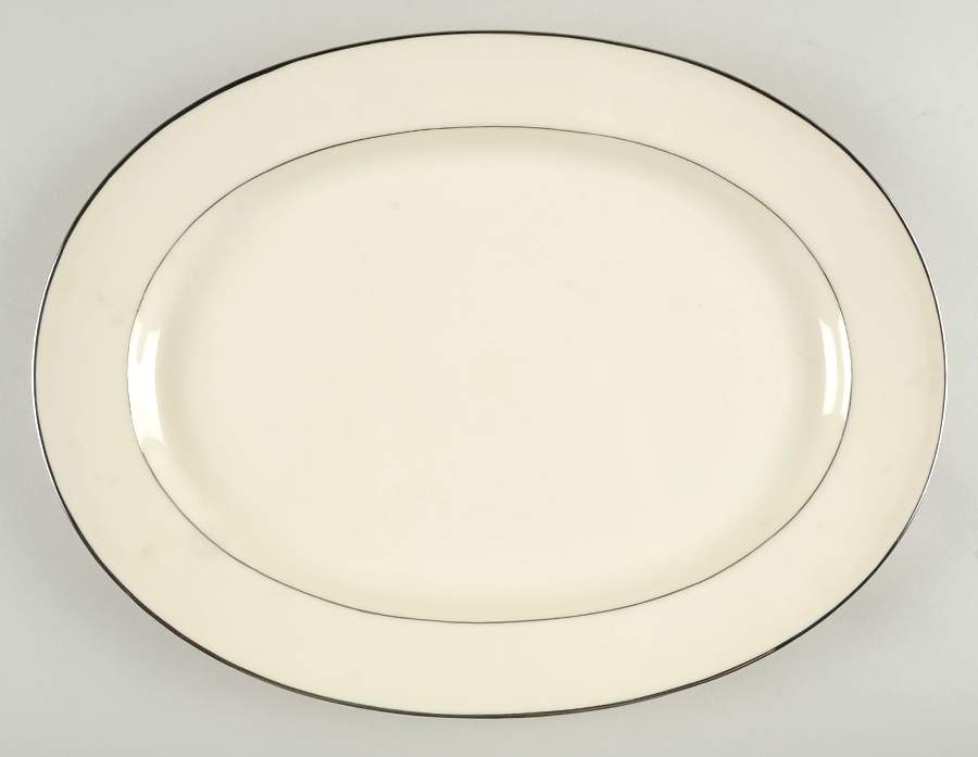 Stanton Platinum 14" Oval Serving Platter by Mikasa-1