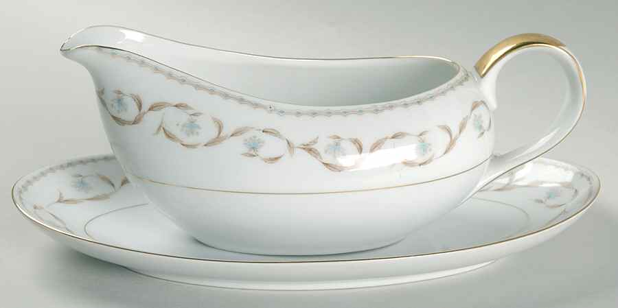 Strathmore Gravy Boat & Underplate by Mikasa-1