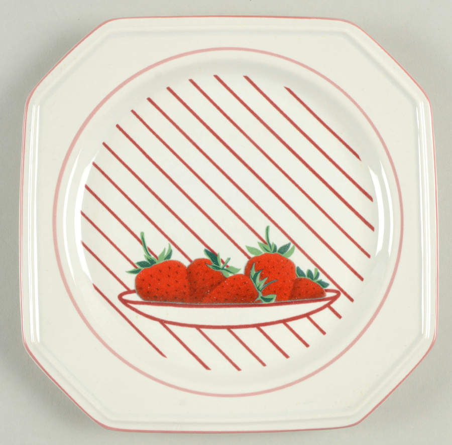 Strawberries Bread & Butter Plate by Mikasa-1