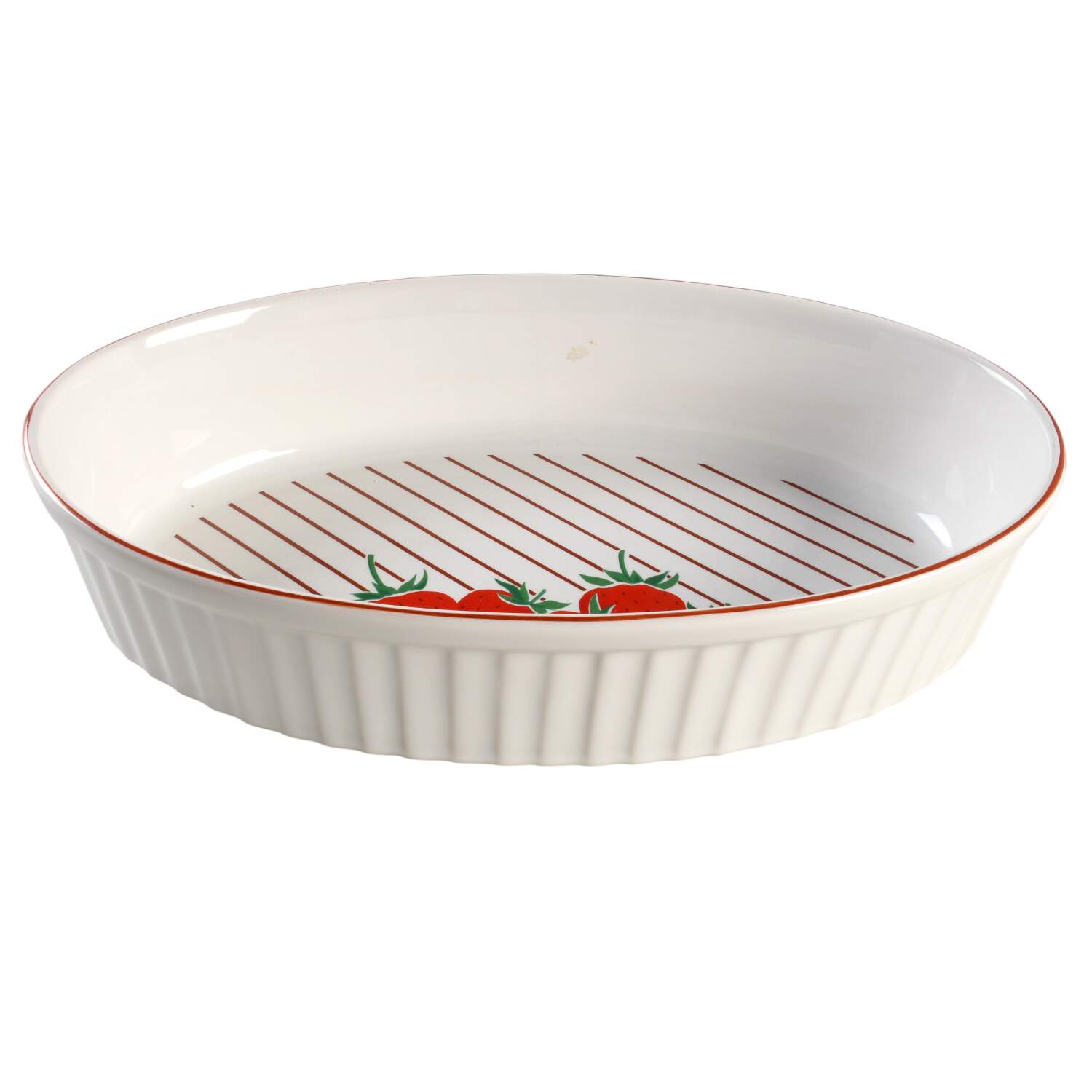 Strawberries 12'' Oval Baker by Mikasa-1
