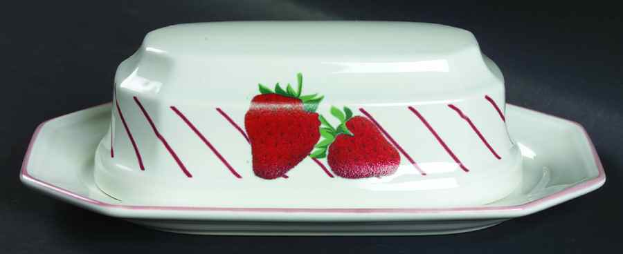 Strawberries 1/4 Lb Covered Butter by Mikasa-1