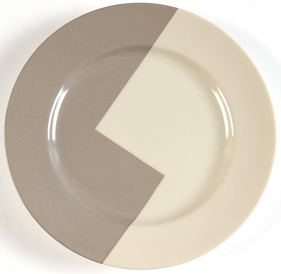 Step Taupe Beige Salad Plate by Mikasa-1