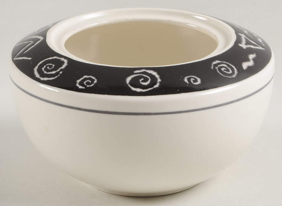 Star Track Sugar Bowl No Lid by Mikasa-1