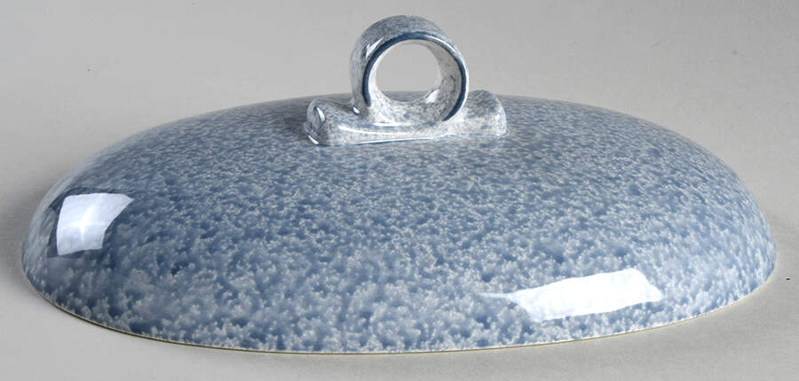 Stone Works Light Blue Lid for 2.5 Quart Oval Covered Casserole by Mikasa-1