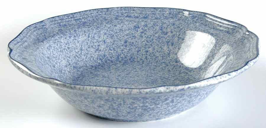 Stone Works Light Blue 9" Round Vegetable Bowl by Mikasa-1