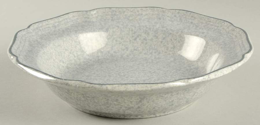 Stone Works Gray Rim Soup Bowl by Mikasa-1