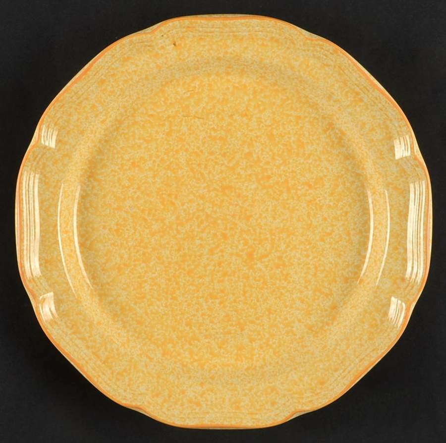 Yellow 12" Chop Plate (Round Platter) by Mikasa-1