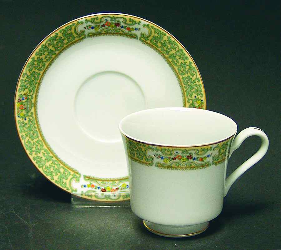 Summer Bouquet Footed Cup & Saucer Set by Mikasa-1