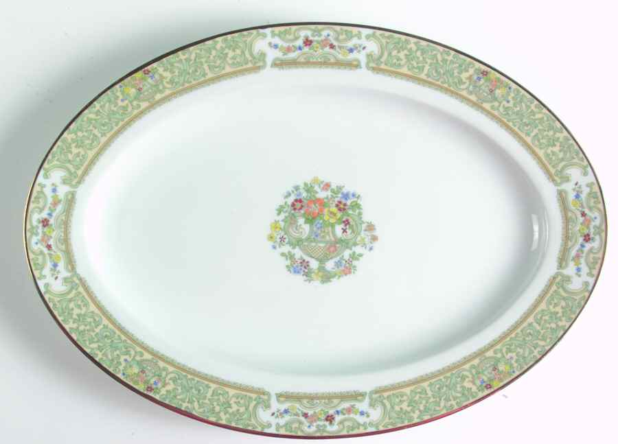 Summer Bouquet 14" Oval Serving Platter by Mikasa-1