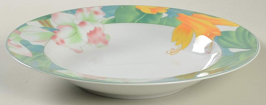 Summer Bloom Rim Soup Bowl by Mikasa-1