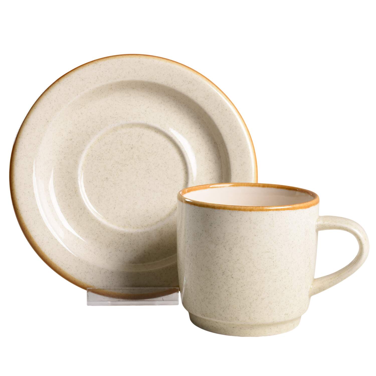 Sun Down Flat Cup & Saucer Set by Mikasa-1