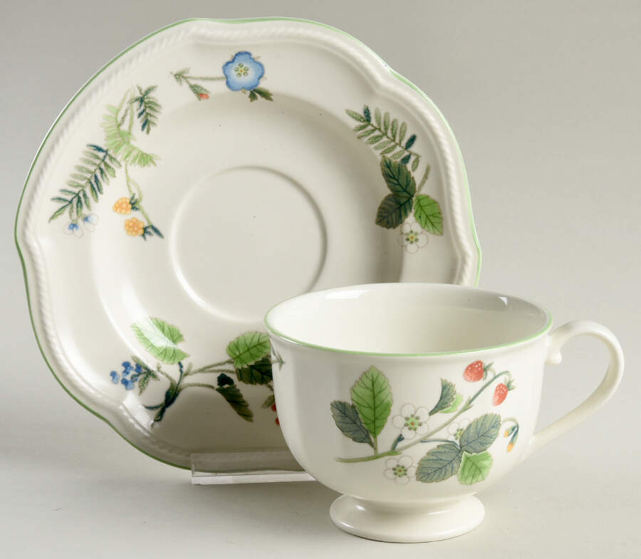 Summer Essence Footed Cup & Saucer Set by Mikasa-1
