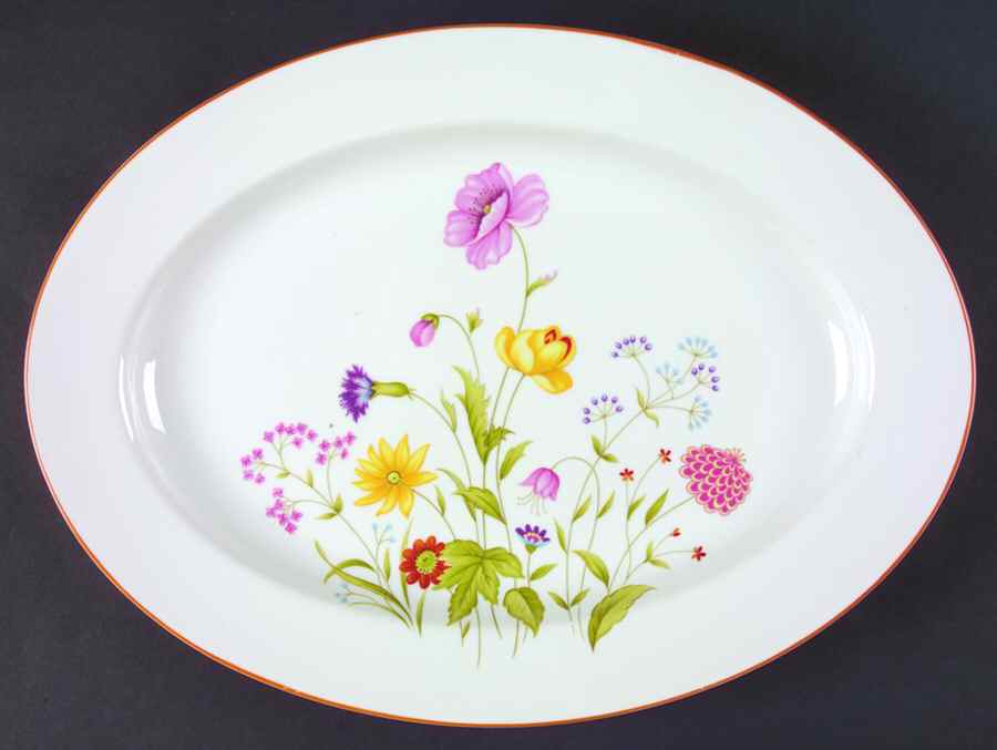 Summer Melody 14" Oval Serving Platter by Mikasa-1