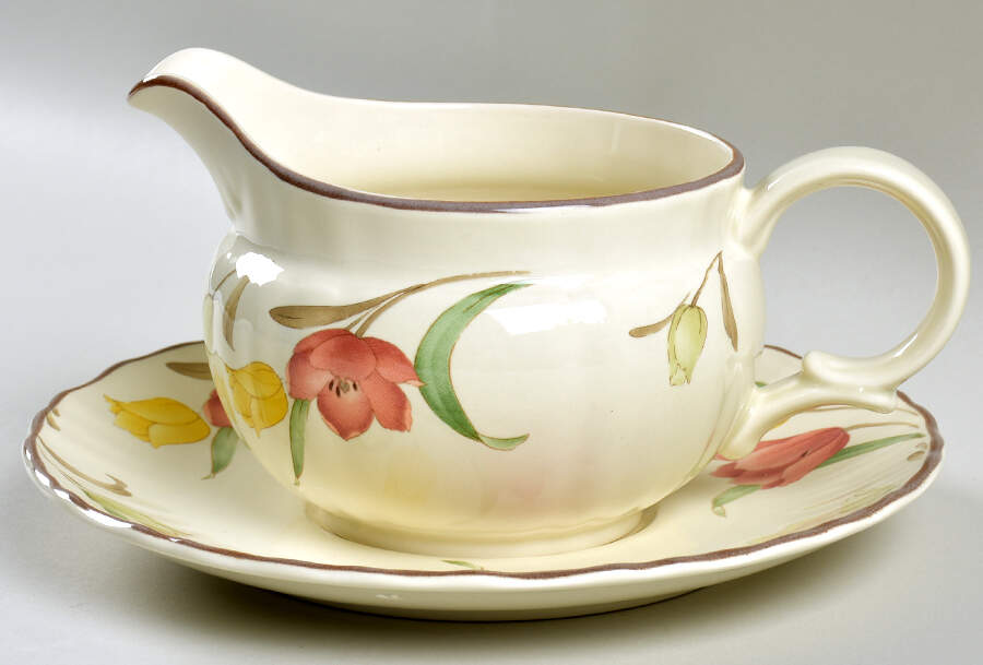 Summer Medley Gravy Boat & Underplate by Mikasa-1