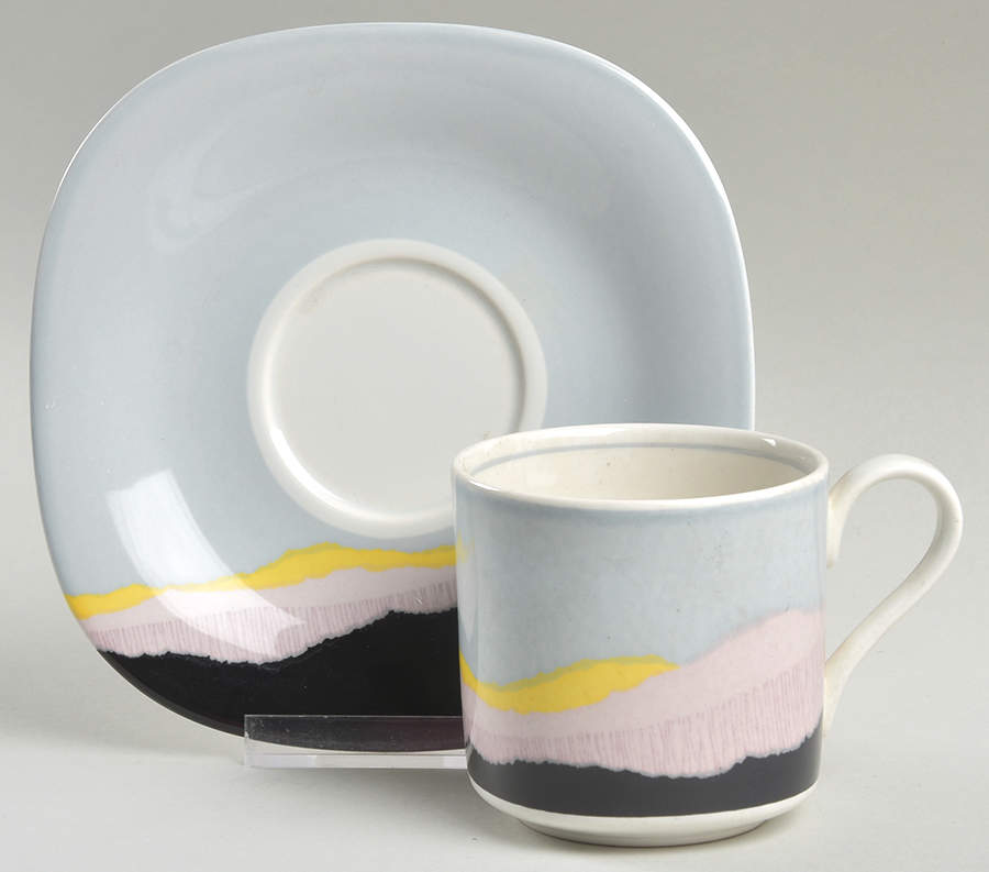 Sundown Flat Cup & Saucer Set by Mikasa-1