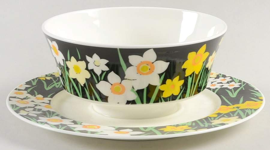 Summer Night Gravy Boat with Attached Underplate by Mikasa-1