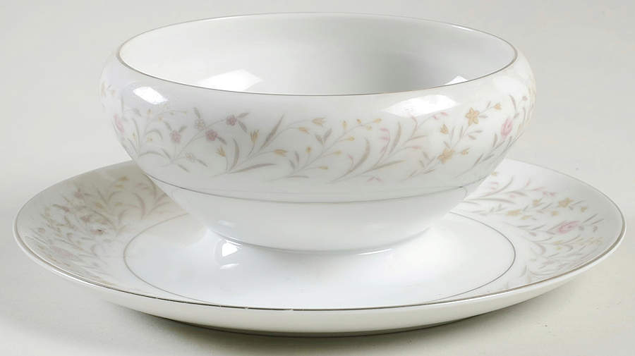 Sunnybrook Gravy Boat with Attached Underplate by Mikasa-1