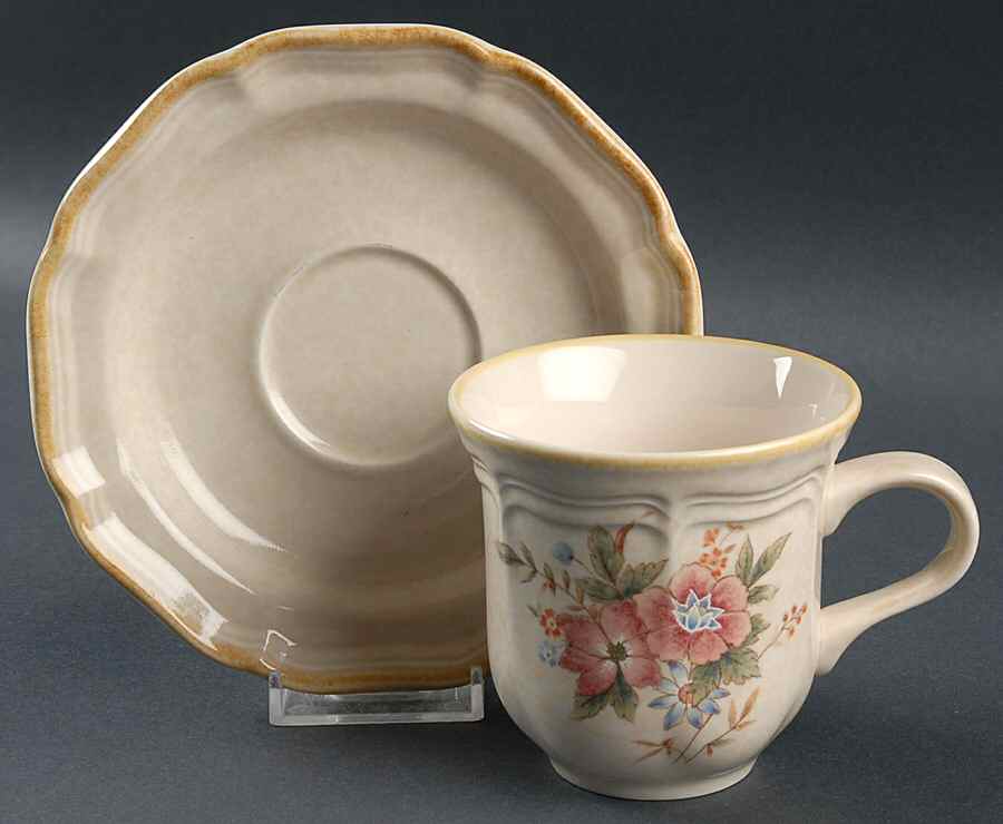 Sunnyvale Flat Cup & Saucer Set by Mikasa-1