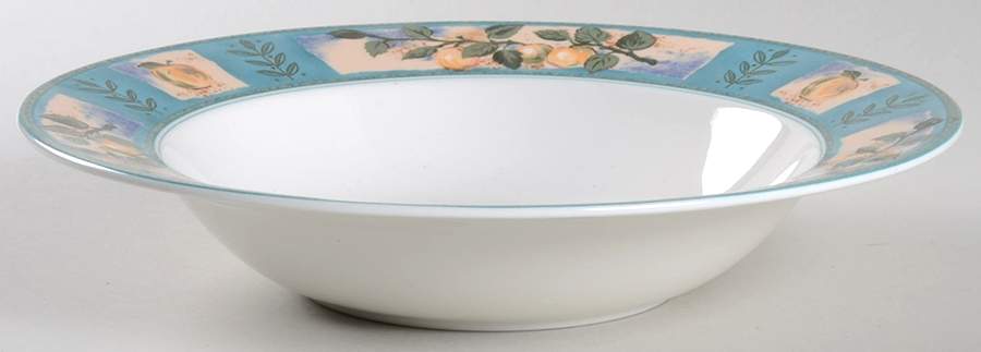 Sunshine Orchard Large Rim Soup Bowl by Mikasa-1