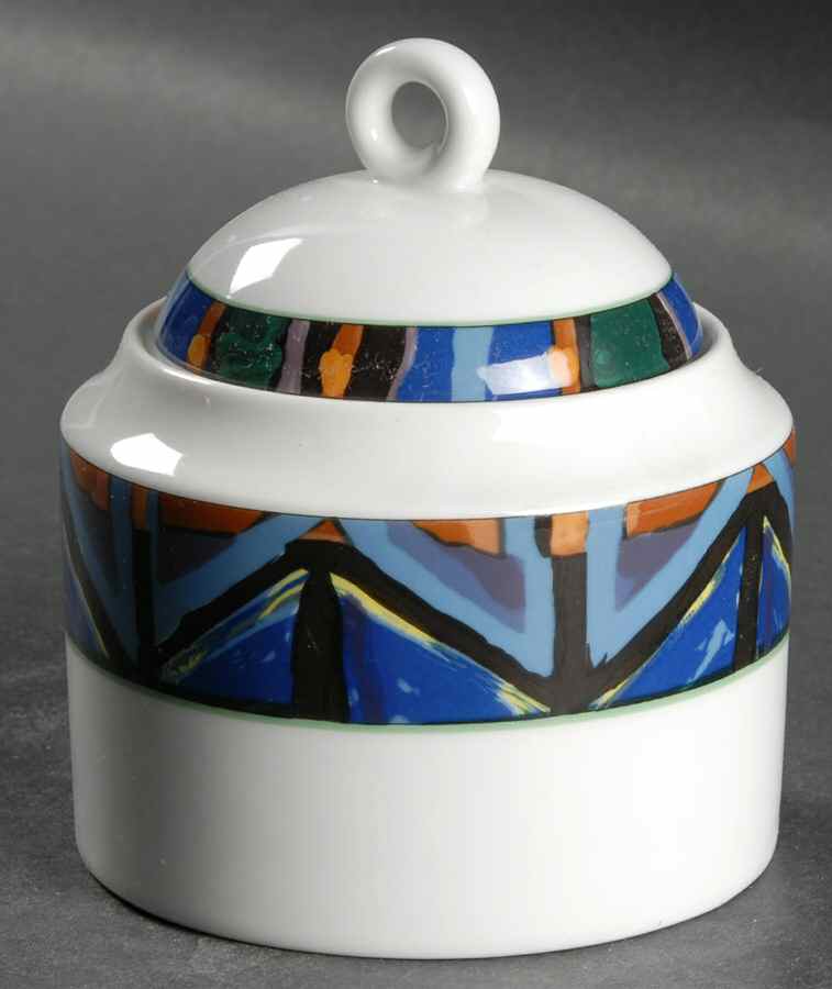 Sunshine Parade Sugar Bowl & Lid by Mikasa-1