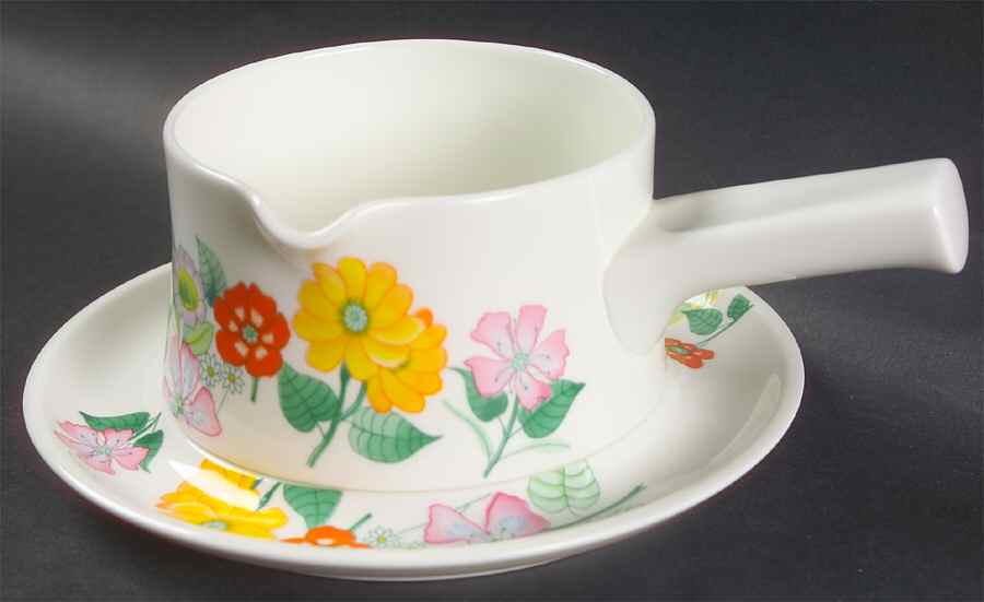 Sun Shower Gravy Boat & Underplate by Mikasa-1