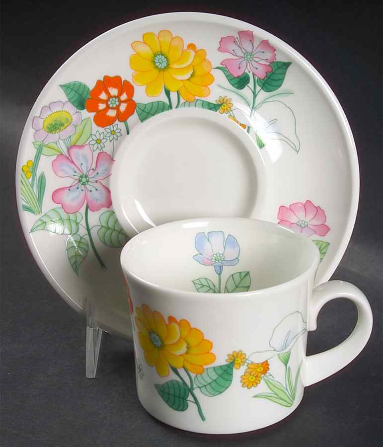 Sun Shower Flat Cup & Saucer Set by Mikasa-1