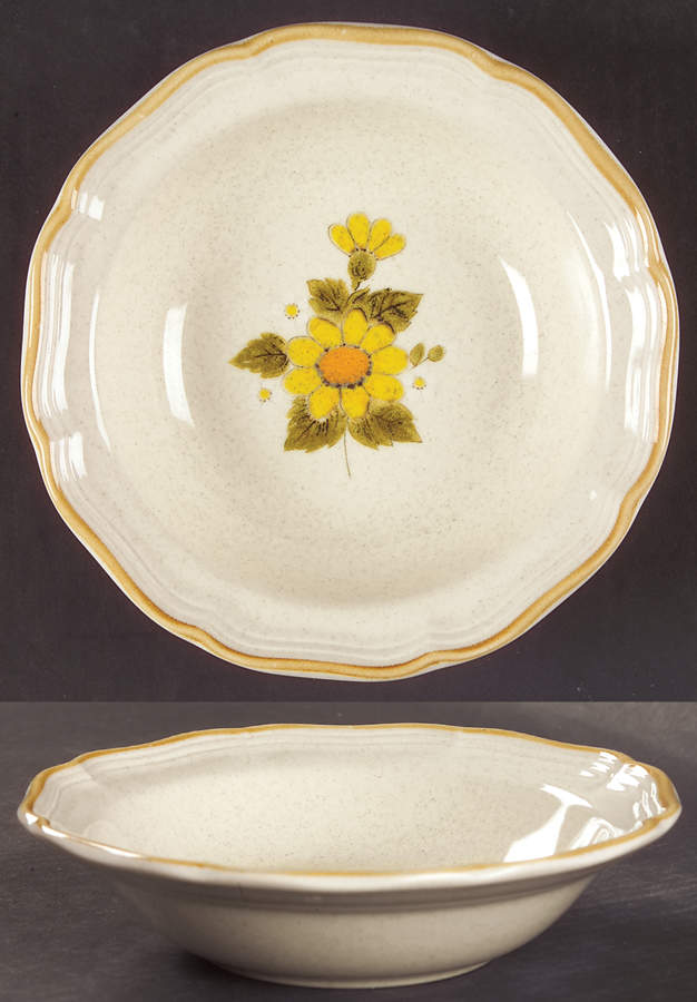 Sunny Side Rim Fruit/Dessert (Sauce) Bowl by Mikasa-1