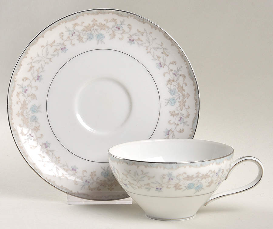 Sussex Flat Cup & Saucer Set by Mikasa-1
