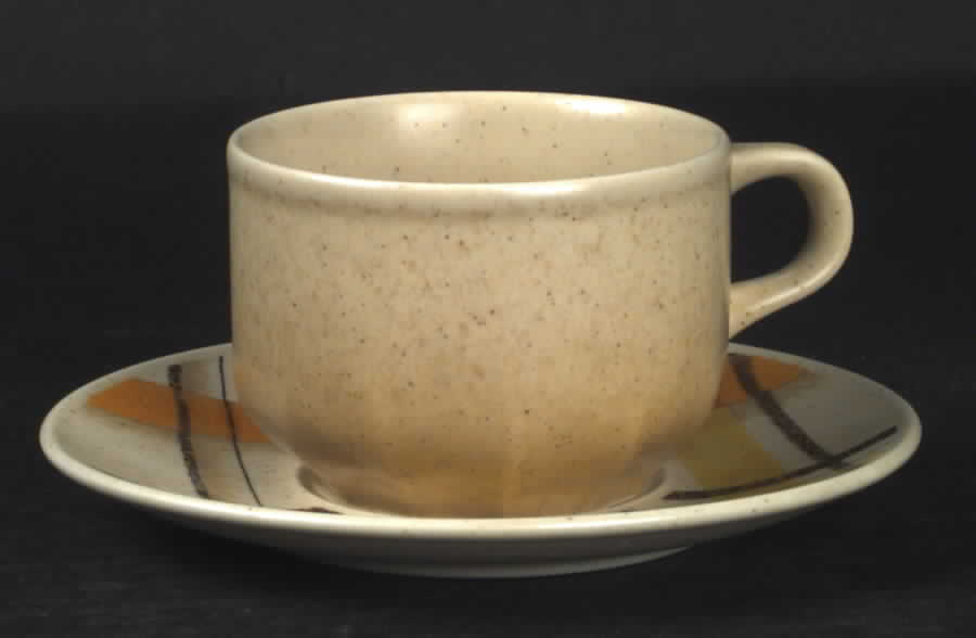 Sun Strokes Flat Cup & Saucer Set by Mikasa-1
