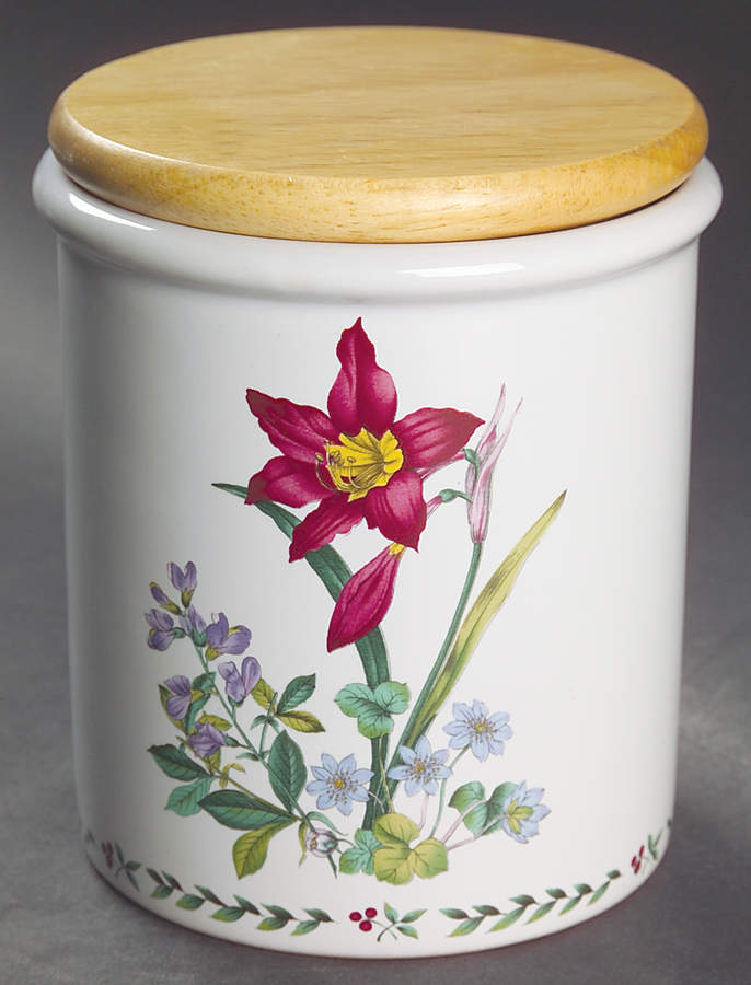 Summer Symphony Small Canister & Wood Lid by Mikasa-1