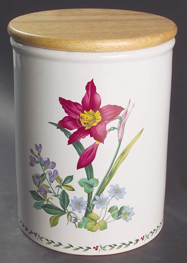 Summer Symphony Extra Large Canister & Wood Lid by Mikasa-1