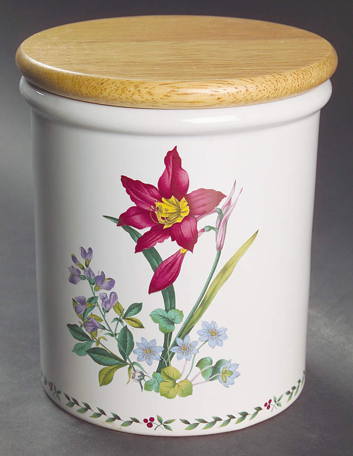 Summer Symphony Medium Canister & Wood Lid by Mikasa-1