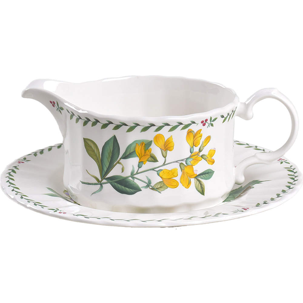 Summer Symphony Round Gravy Boat & Underplate (Salad Plate) by Mikasa-1