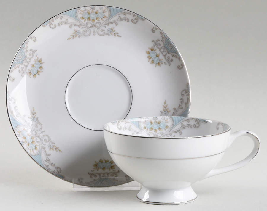 Sutton Footed Cup & Saucer Set by Mikasa-1