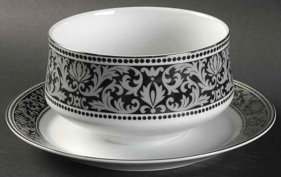 Sutton Gravy Boat with Attached Underplate by Mikasa-1