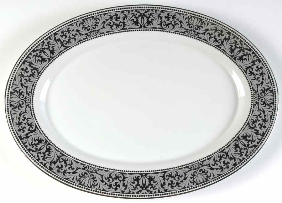 Sutton 16" Oval Serving Platter by Mikasa-1