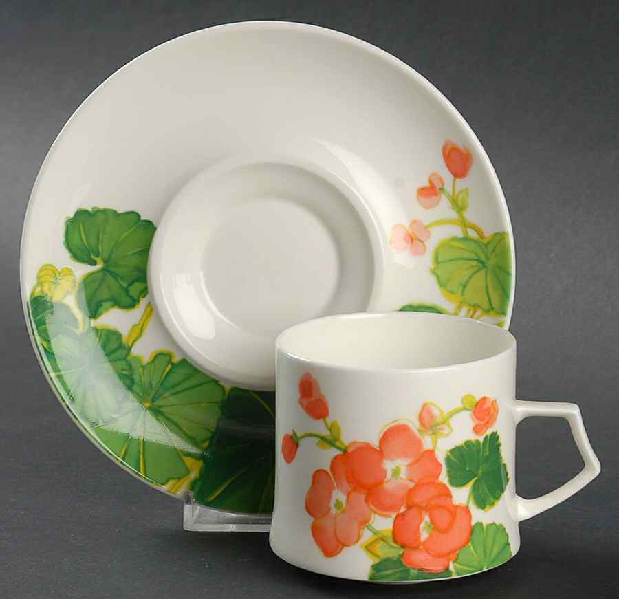 Sunny Window Flat Cup & Saucer Set by Mikasa-1