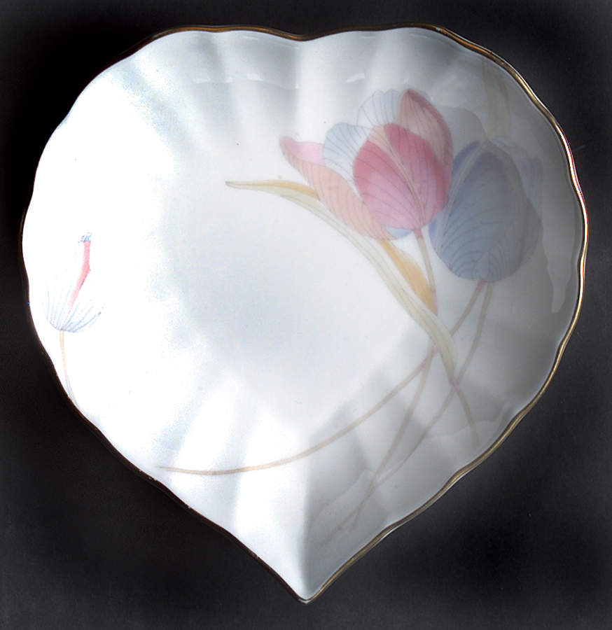 Swiss Garden Heart Shaped Dish by Mikasa-1
