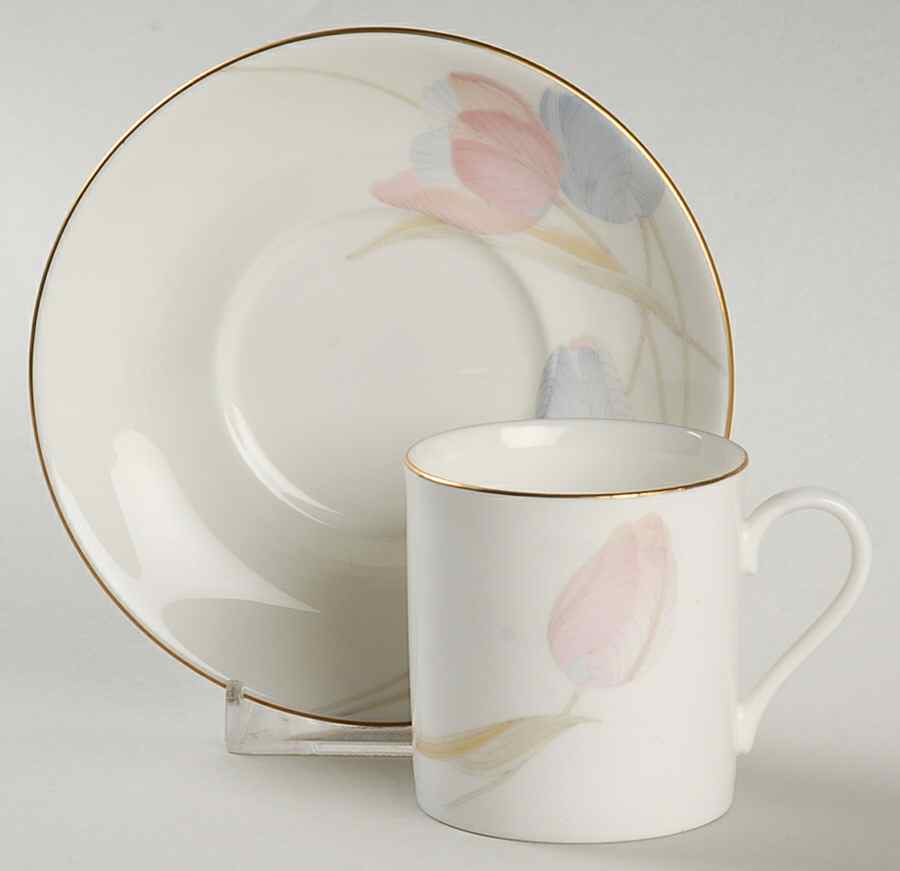 Swiss Garden Flat Demitasse Cup & Saucer Set by Mikasa-1