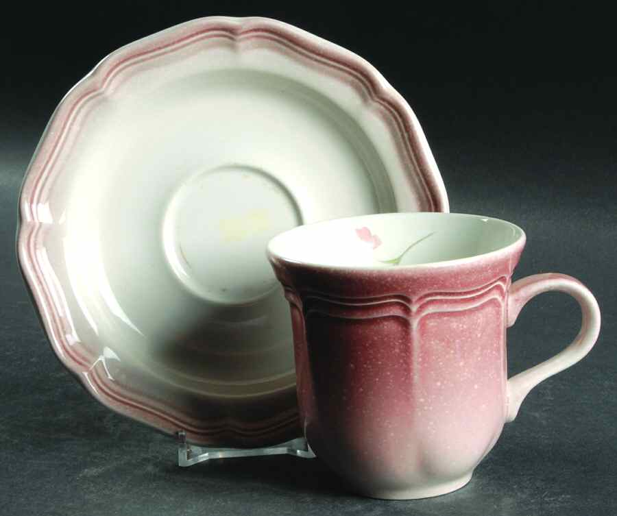 Sweet Pea Flat Cup & Saucer Set by Mikasa-1