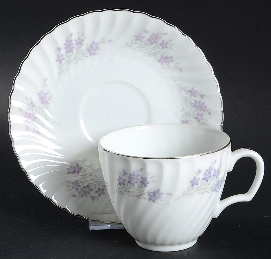 Sweet Violet Flat Cup & Saucer Set by Mikasa-1