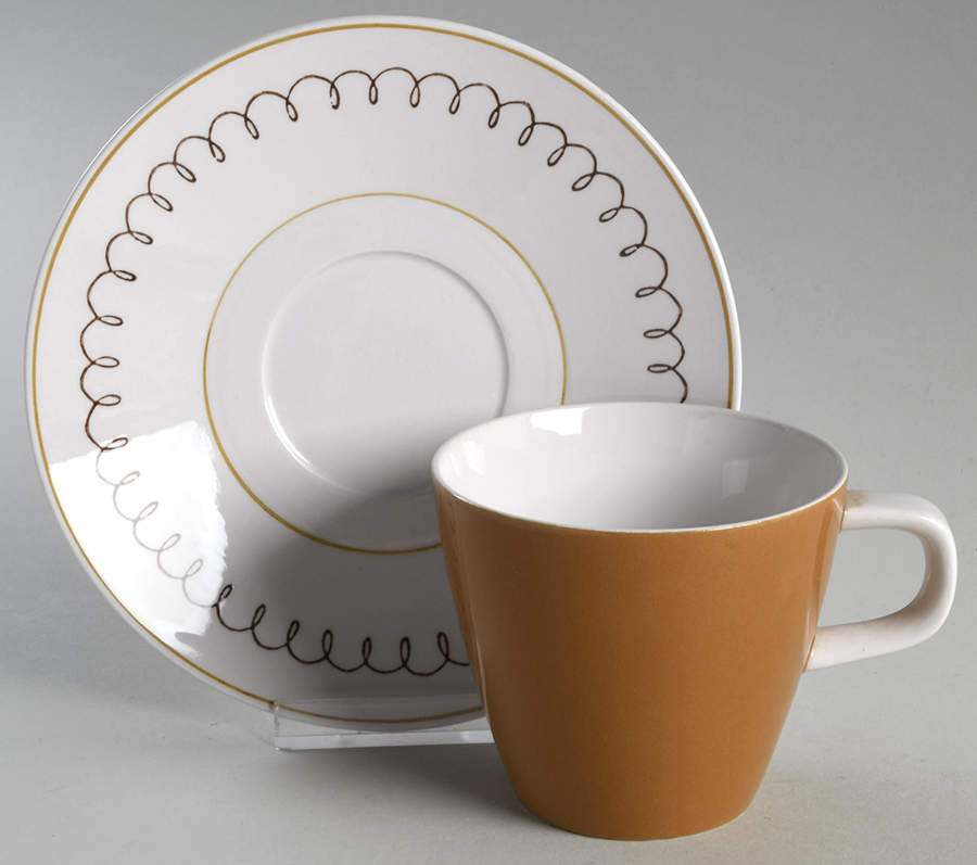 Tamago Flat Cup & Saucer Set by Mikasa-1