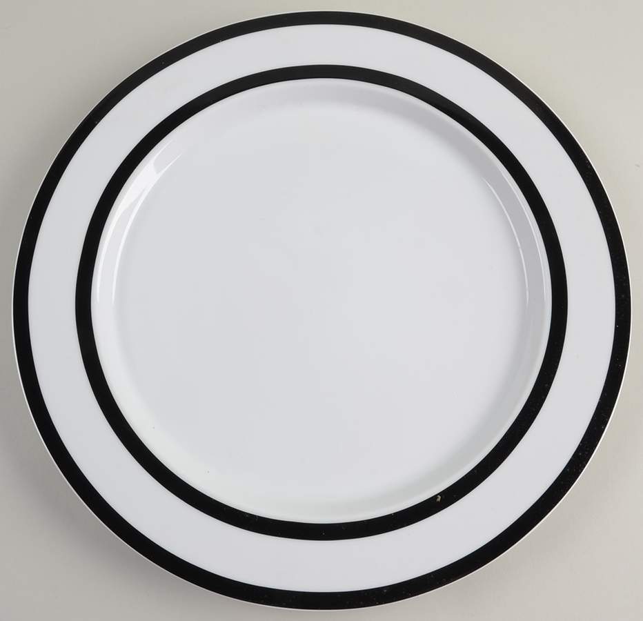 Tangent Black 12" Chop Plate (Round Platter) by Mikasa-1
