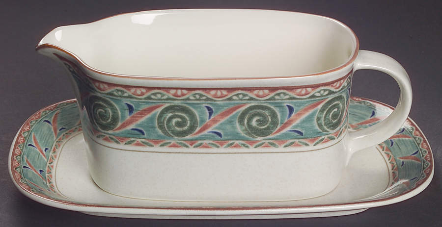Tangier Gravy Boat & Underplate (Relish/Butter) by Mikasa-1