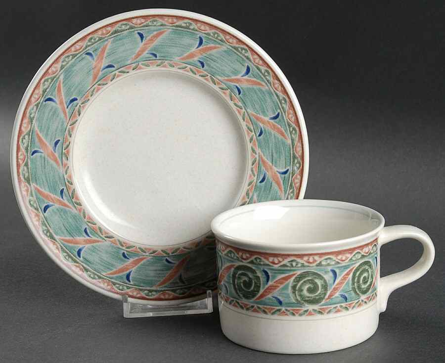 Tangier Flat Cup & Saucer Set by Mikasa-1