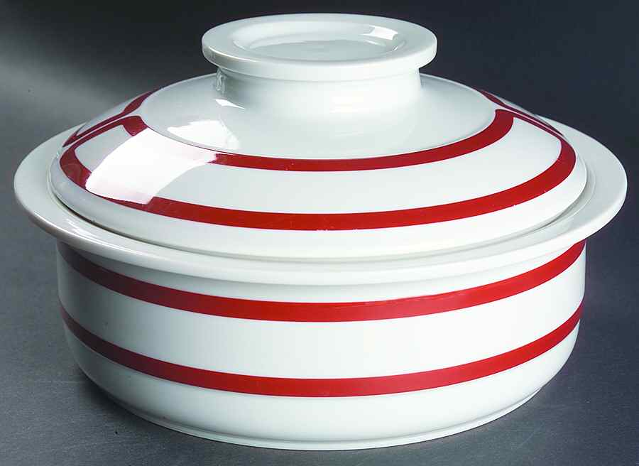Tangent Terra Cotta 2.5 Qt Round Covered Casserole by Mikasa-1